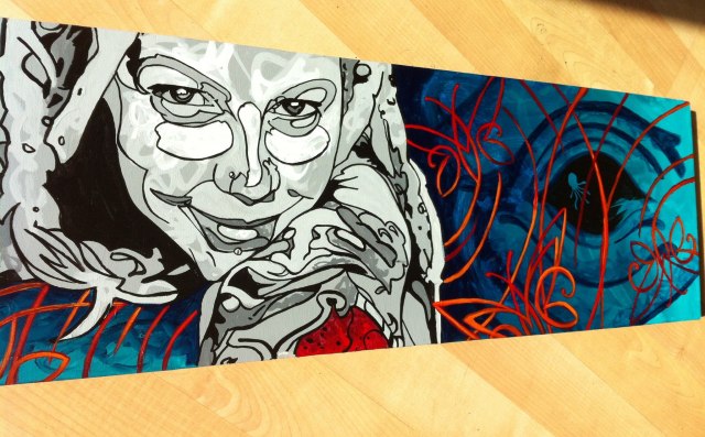 painting of Wendy Soleil of i like you. by Jesse Golfis