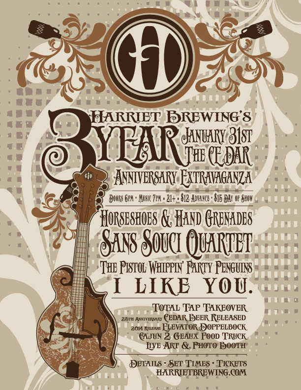 Harriet Brewing 3 yr Anniversary Party